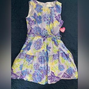 Girls flower print dress